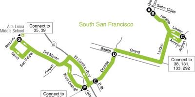 Mapa de San Francisco escolas de ensino fundamental