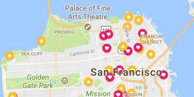 Mapa de San Francisco financial district