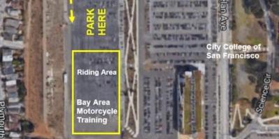 Mapa de SF estacionamento de motocicletas