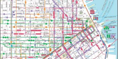 São Francisco de transporte público mapa