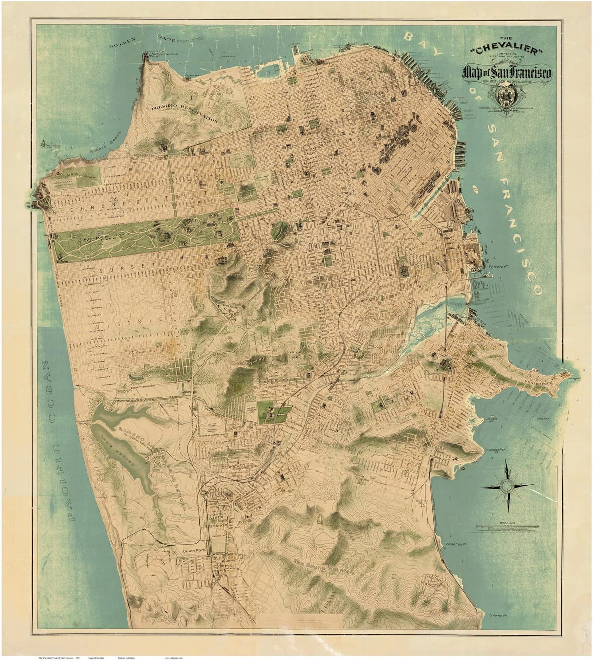 Mapa de old San Francisco 