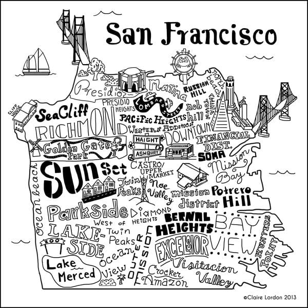 Mapa da loja de são Francisco