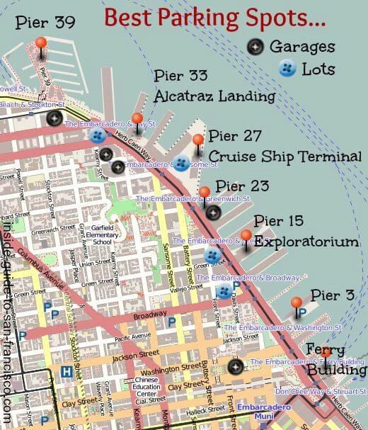 Mapa do pier 27 San Francisco