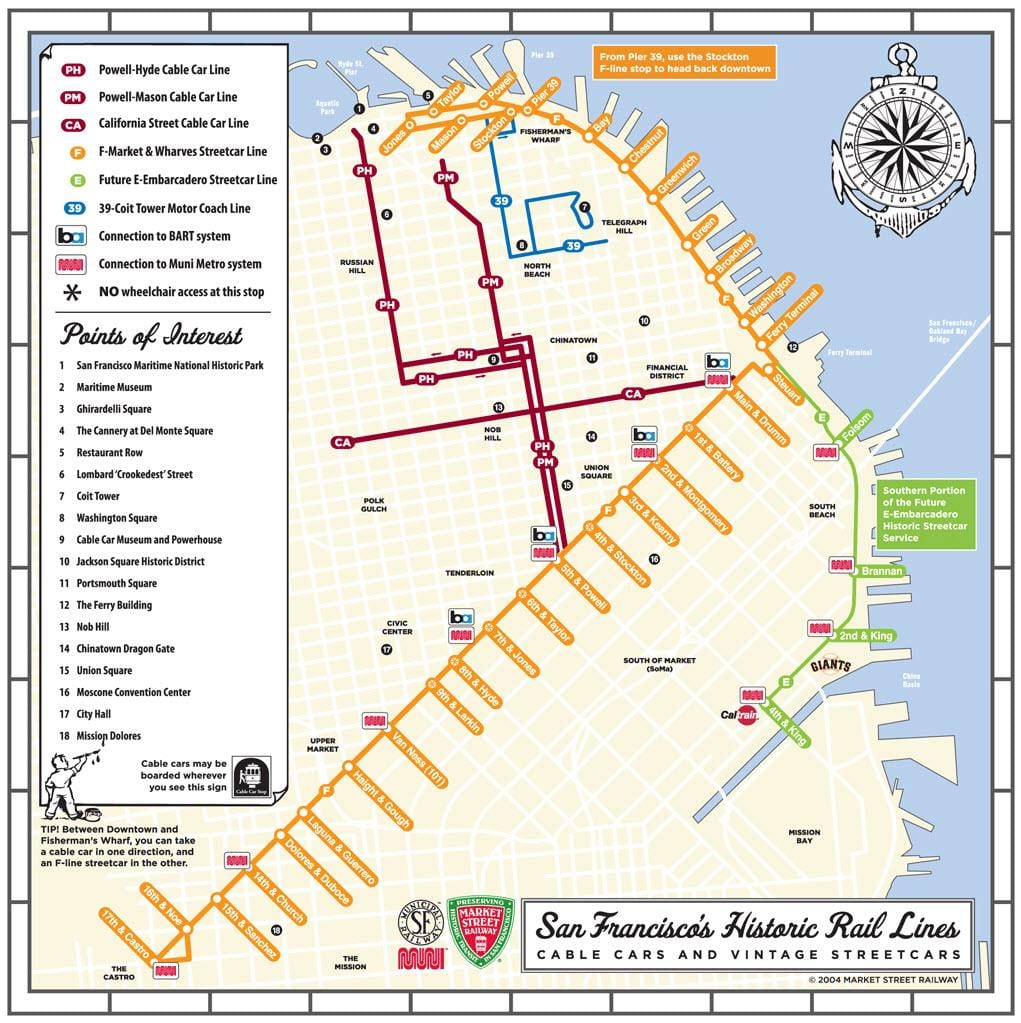 SFO eléctrico mapa
