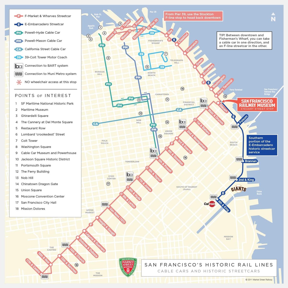 Mapa de são Francisco de informações