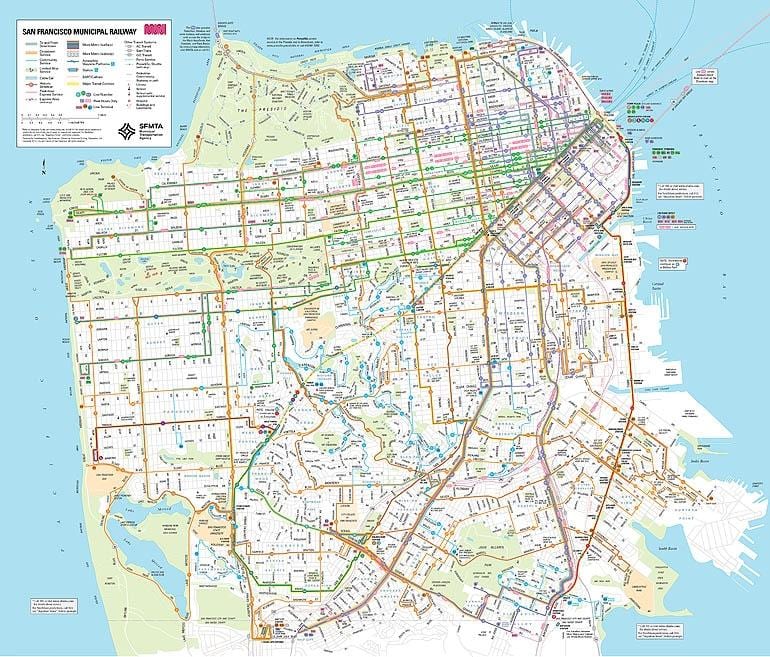 muni ônibus mapa de rotas