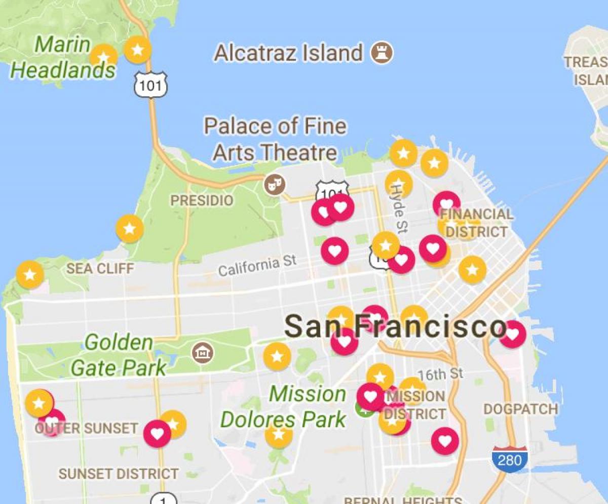Mapa de San Francisco financial district