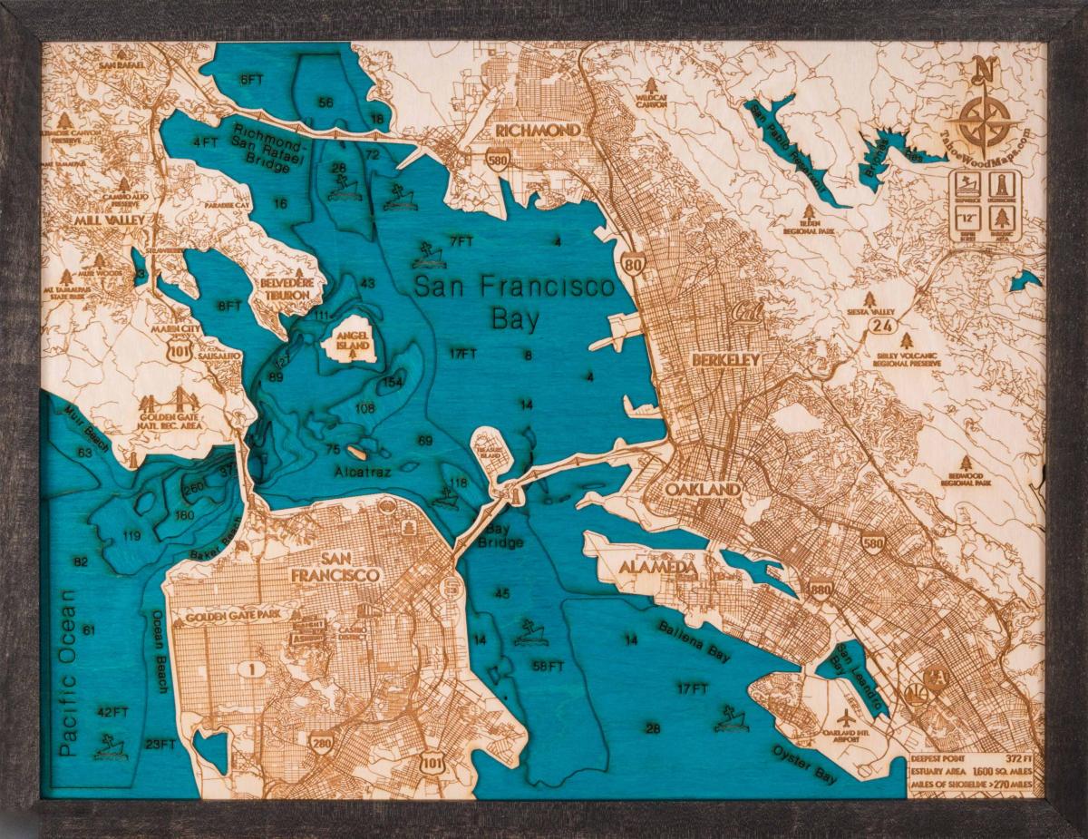 Mapa de San Francisco madeira