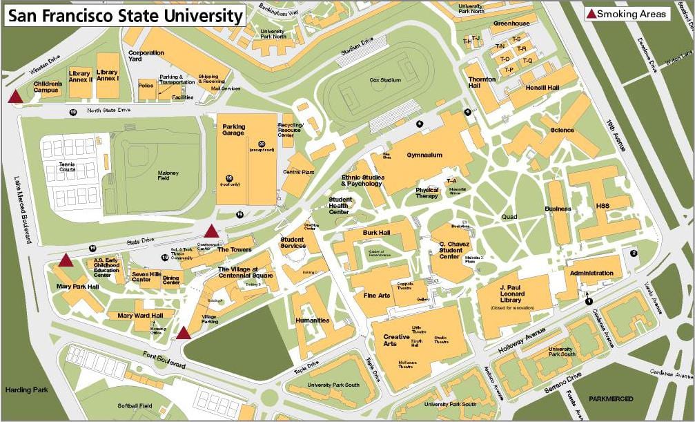 SF universidade do estado do mapa
