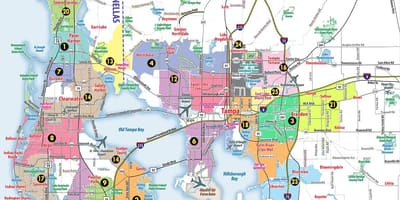 San Francisco, área da baía cep mapa