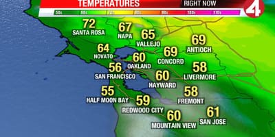 Mapa da área da baía de temperatura
