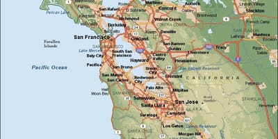 SF bay mapa