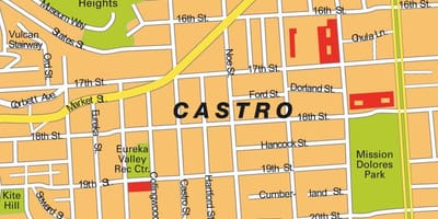 Mapa de castro, em são Francisco