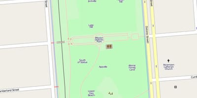 Mapa do dolores park, em são Francisco