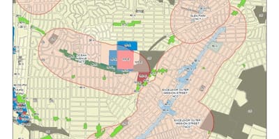 Mapa da excelsior distrito de são Francisco