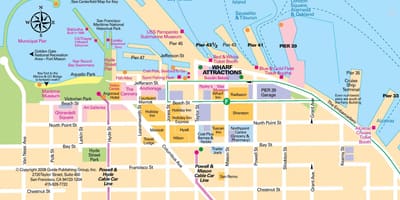 Mapa de fisherman's wharf em são Francisco
