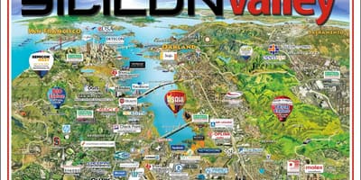 O vale do silício no mapa