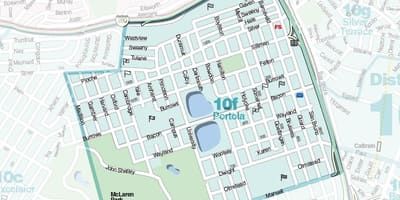 Portola bairro são Francisco mapa