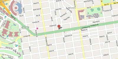 Mapa da rua lombard, em são Francisco