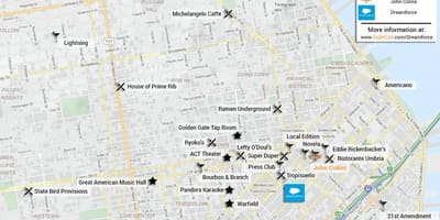 Mapa de são Francisco barra de
