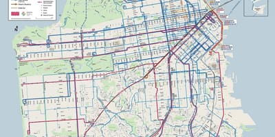 SF muni ônibus mapa