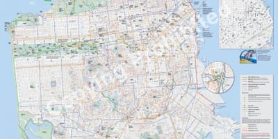 Mapa de são Francisco de bicicleta