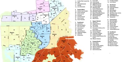 Mapa de são Francisco de imóveis do distrito