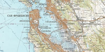 Mapa do soviete de são Francisco