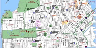 San Francisco va medical center mapa